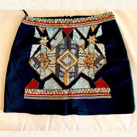 Geometric Embellished / Beaded Skirt | French Connection - Picture 2 of 10